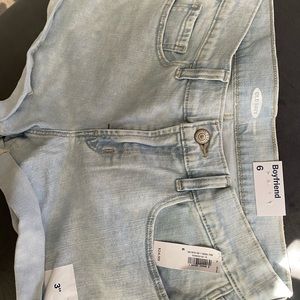 Stonewash Denim “boyfriend” shorts